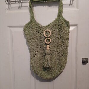 Handmade crochet handbag